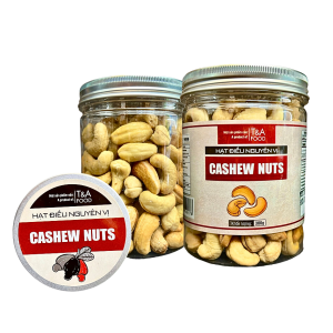 Hạt Điều Sấy Nguyên Vị ( không muối,không vỏ ) hộp nắp nhôm 300G