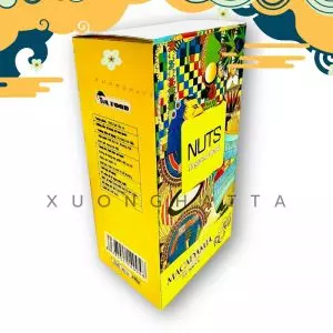 0. Hạt Mắc Ca ( còn vỏ ) có khóa tách , hộp giấy 200Gr