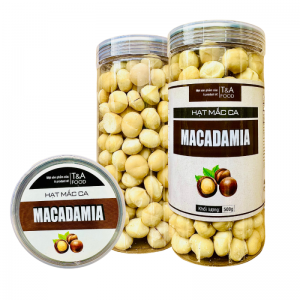 Hạt Mắc ca nhân ( không vỏ ) hộp nắp nhựa 500G