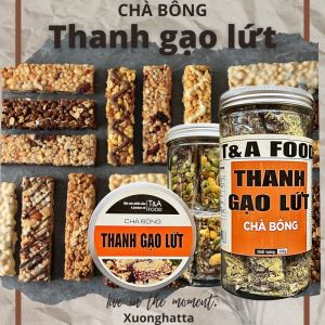 Thanh Gạo Lứt Chà Bông cao cấp ( hộp nắp nhôm ) 300Gr