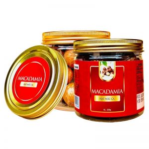 Hạt Mắc ca Nứt Vỏ Hộp 220g tem đỏ