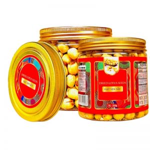 Hạt Sen Sấy Khô Loại 1 – Hộp nắp nhôm 250g tem văn đỏ