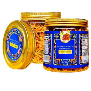 Khô Gà Lá Chanh 150g hộp nắp nhôm tem văn xanh