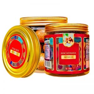 Hạt Mắc Ca ( còn vỏ ) có khóa tách , hộp nắp nhôm 250G tem Đỏ