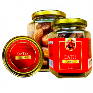 Kiwi Sấy Khối Lượng Tịnh 200g – Hủ thủy tinh lục giác 380ml tem Đỏ