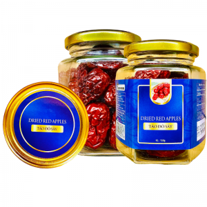 Táo Đỏ Size Đại Khối Lượng Tịnh 150g – Hủ thủy tinh lục giác 380ml tem Xanh