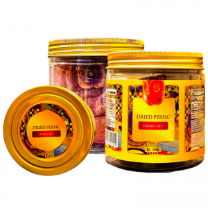 Hồng sấy dẻo Hộp nắp nhôm 250g tem văn Vàng