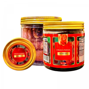 Hồng sấy dẻo Hộp nắp nhôm 250g tem văn Đỏ