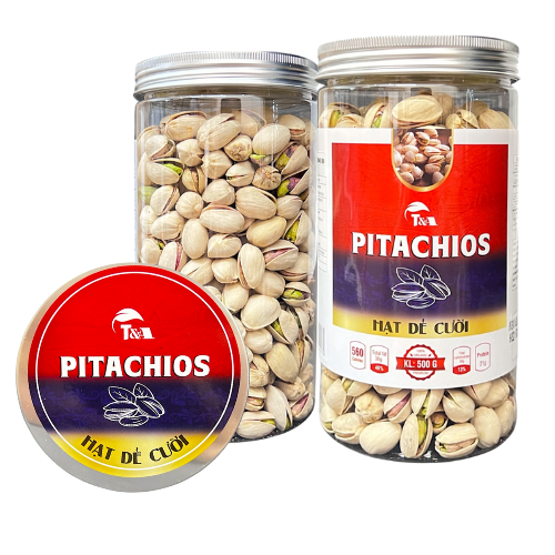 Hạt Dẻ Cười Mỹ không tẩy ( hộp nắp nhôm ) 500Gr