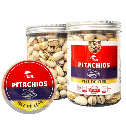 Hạt Dẻ Cười Mỹ không tẩy ( hộp nắp nhôm ) 300Gr