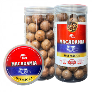 Hạt Mắcca Nứt Vỏ Size Lớn 25-28 Hộp nắp nhôm 500g