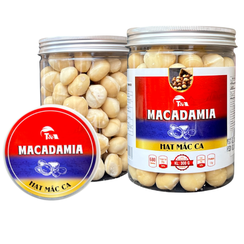 Hạt Mắc ca Nhân size Lớn Hộp nắp nhôm 300g