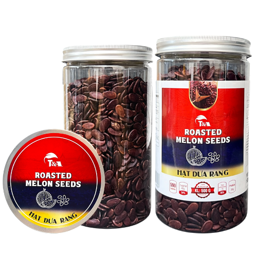 Hạt Dưa Rang Củi hộp nắp nhôm 500Gr