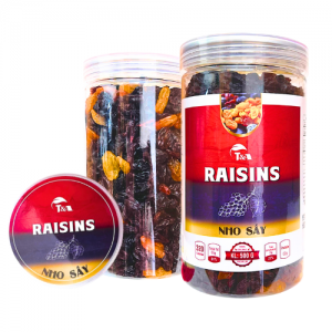 Nho Mỹ Sấy Raisins Hộp nắp vặn 500g