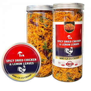 Khô Gà Lá Chanh Hộp nắp nhôm 500Gr