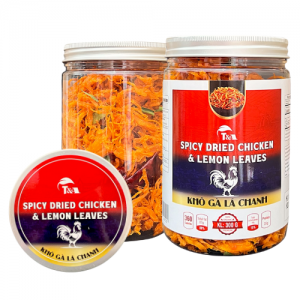 Khô Gà Lá Chanh Hộp nắp nhôm 300Gr