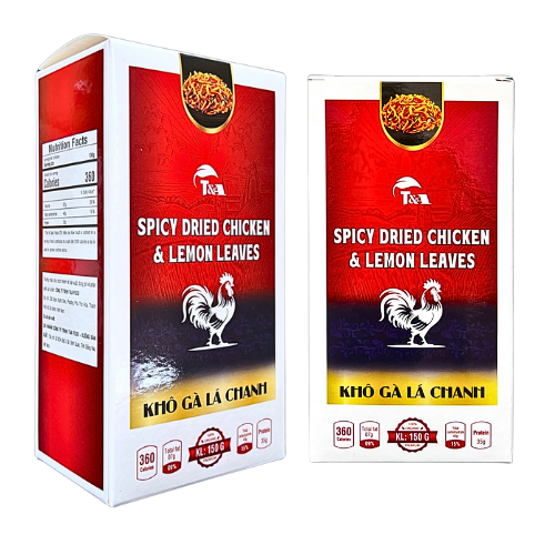 Khô Gà Lá Chanh Hộp giấy 150g