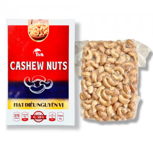 Hạt Điều Nguyên Vị ( không muối , không vỏ ) Túi hút chân không 500G