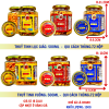 kho-ga-la-chanh-khoi-luong-tinh-180g-hu-thuy-tinh-luc-giac-va-vuong-500ml-tem-xanh-do-vang - ảnh nhỏ  1