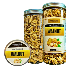 Óc chó nhân Mỹ 500g hộp nắp nhôm hạt óc chó vàng loại 1
