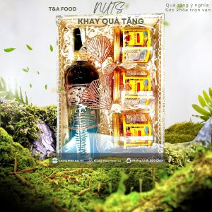 Khay Qùa Thịnh Vượng 3 Sản phẩm kèm 1 nước -  set 3 màu xanh đỏ vàng giá chỉ 399k xuonghatta